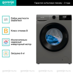 Стиральная машина Gorenje W2NHPI62SCSS
