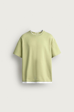 ФУТБОЛКА RELAXED FIT С КОНТРАСТНЫМИ ДЕТАЛЯМИ — ZARA