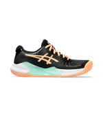 Asics Gel-Challenger 14 Padel Женские Черные-Яркие Солнечные Кроссовки 2024