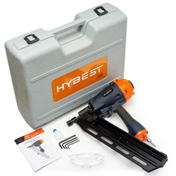 Пистолет гвоздезабивной по дереву Hybest FN2190 (пневматический, гвозди SN21)