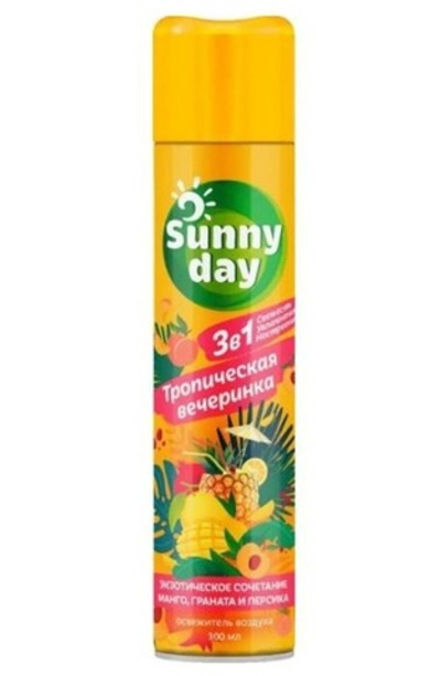 Освежитель воздуха Sunny Day 300 мл., Тропическая вечеринка (1/12)