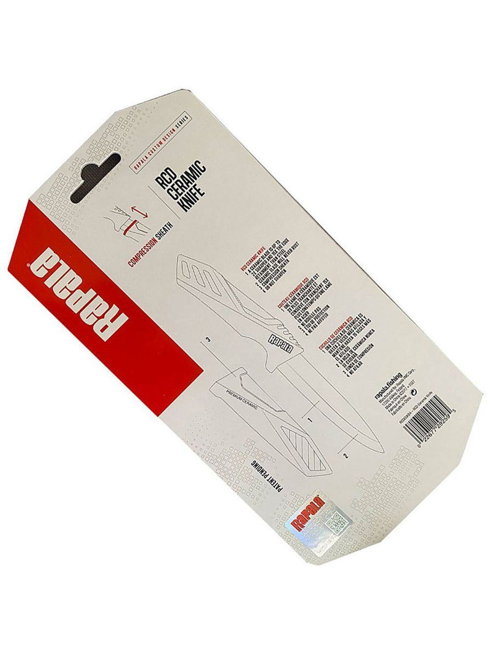 Нож туристический разделочный Rapala RCD Ceramic Utility, длина лезвия - 11,5см, длина рукояти - 10см
