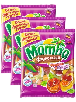 Мармелад Фрумеладки Фрукты и Йогурт 72 г * 3 шт