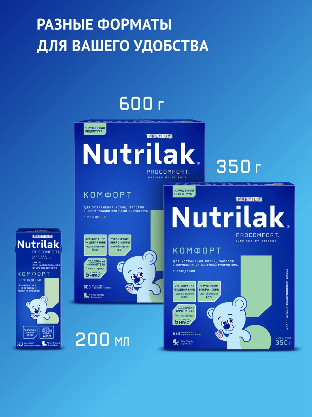 Смесь Nutrilak Premium Procomfort 200г с 0месяцев