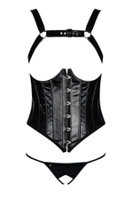 Корсаж со шнуровкой сзади Darksy LXL (46-48) (Цвет: черный)