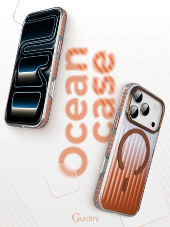 Чехол накладка iPhone 17 Pro / 18 Pro 6.3" Gurdini Ocean Case (5) Transparent бронзовый