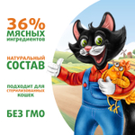 Влажный корм Ферма кота Фёдора сочные кусочки для кошек с курицей 24 шт по 85г