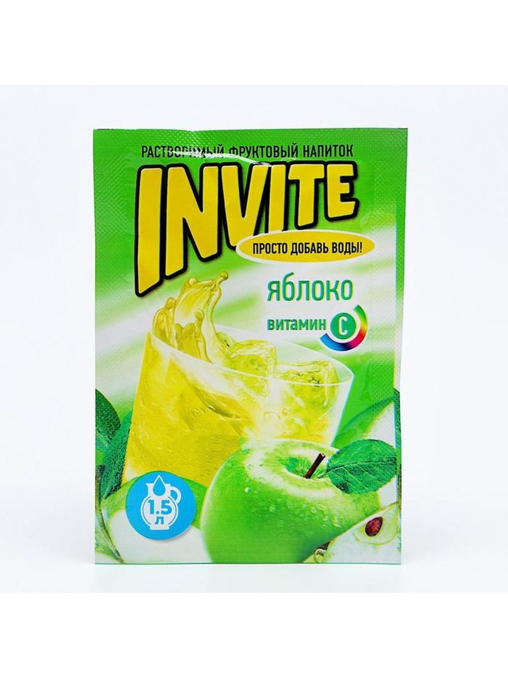 Растворимый напиток Invite Яблоко 9г*24шт
