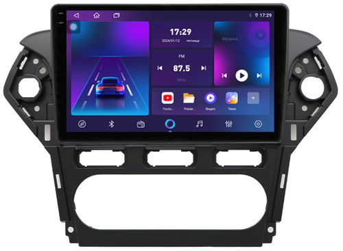 Магнитола для Ford Mondeo 4 2010-2014 - Parafar PF145T1RN2K на Android 13, Быстрая, QLED+2K, CarPlay, 4G SIM-слот