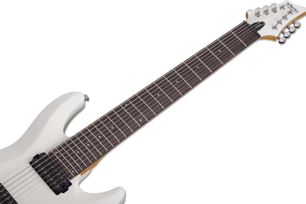 Schecter C-8 DELUXE SATIN WHITE