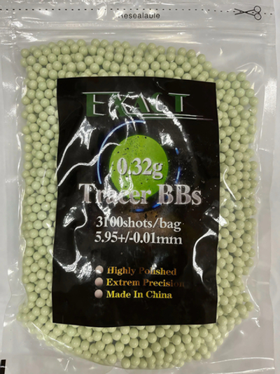 Шары EXACT трассирующие 0,32g (1кг, зеленые)