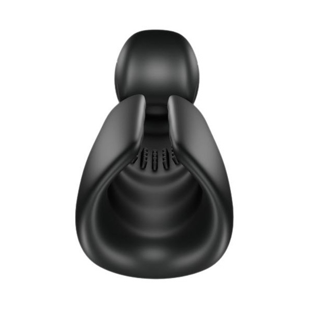 Черный мастурбатор с вибрацией SVibe Evo Snail Black CE-B