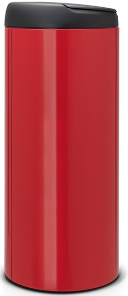 Ведро Brabantia FlipBin 30л пламенно-красное сбоку вариант 2