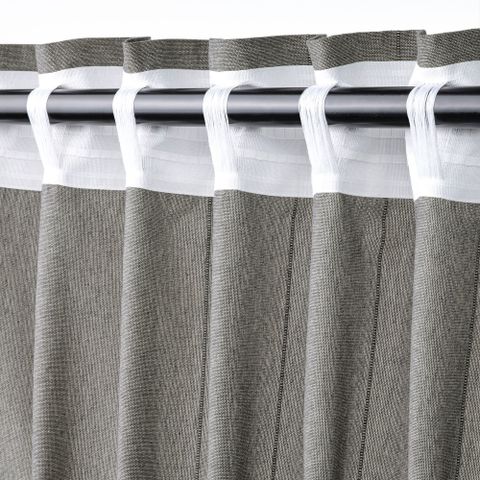 Комплект штор IKEA LENDA (ЛЕНДА), Темно-серый, 140x250 см, 2 шт