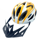 Шлем велосипедный защитный (White/Orange) L(58-61)