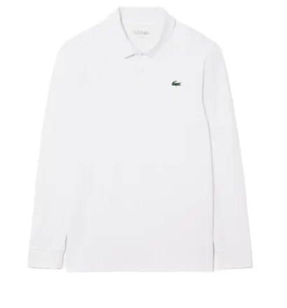 Теннисная футболка Lacoste Regular Fit Ultra Dry Long Sleeved Golf - white