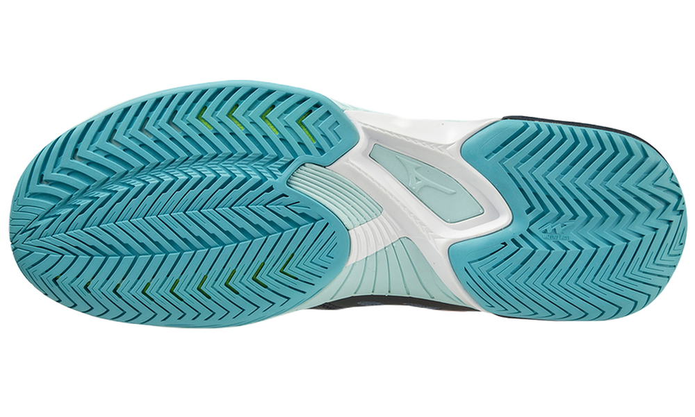 Мужские кроссовки теннисные Mizuno Wave Exceed Tour 5 AC - небесный