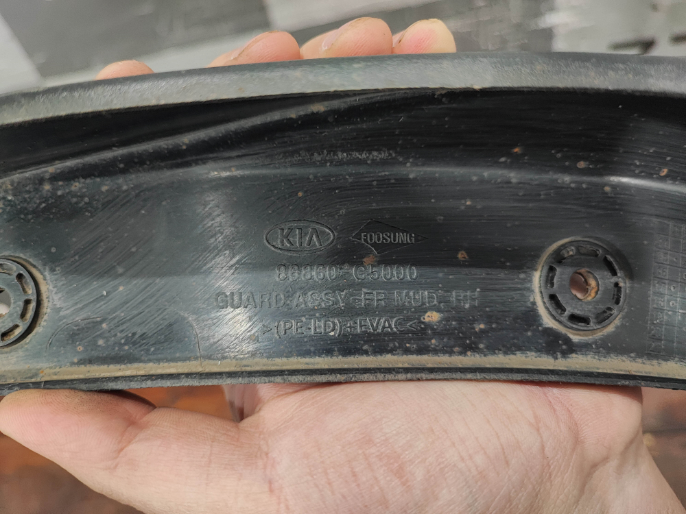 Брызговик передний правый Kia Sorento 3 Prime (UM) 14-20 Б/У Оригинал 86860C5000