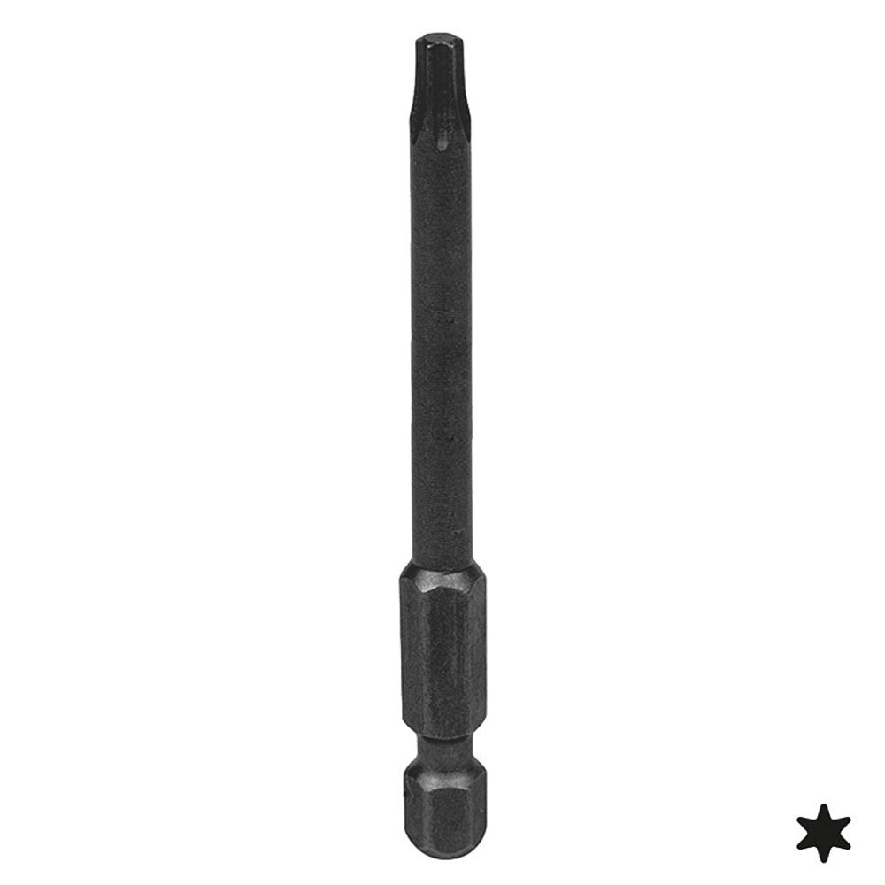 KING TONY (717007T) Вставка (бита) торцевая 1/4", L = 70 мм, TORX, T7, для шуруповерта KING TONY (717007T) Вставка (бита) торцевая 1/4", L = 70 мм, TORX, T7, для шуруповерта