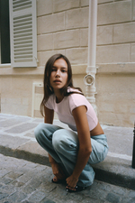 ФУТБОЛКА CROPPED С КОРОТКИМИ РУКАВАМИ — ZARA