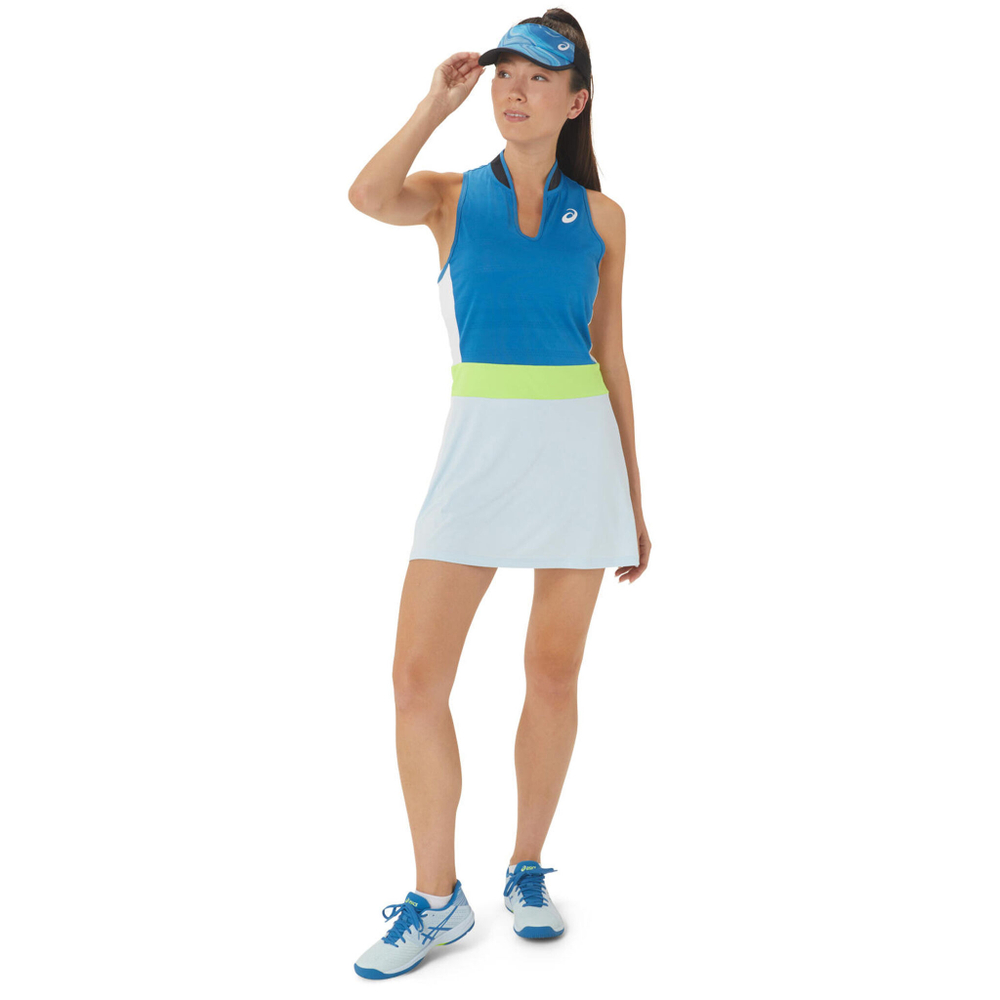 Женская теннисное платье ASICS Match Dress Women - Blue, Multicoloured