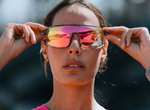 Спортивные очки с диоптриями HILX Inferno Shiny Crystal Light Grey / Pink Lens