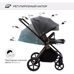 Коляска 2в1 SBL Elegante GL Grey