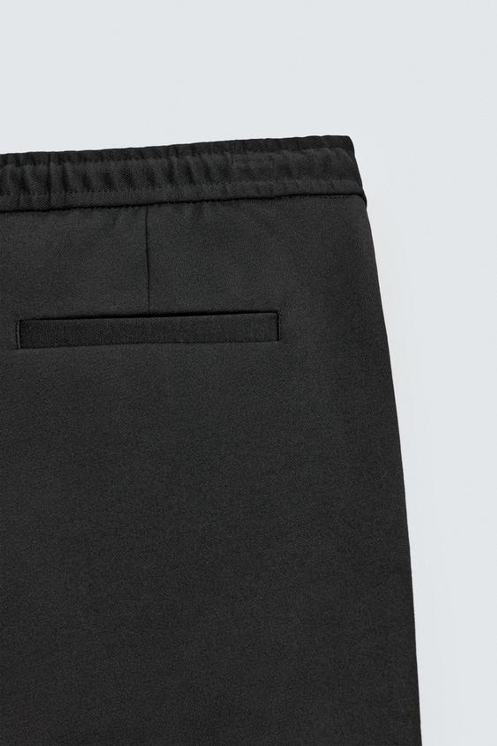 ZARA ШОРТЫ REGULAR FIT COMFORT, ЧЕРНЫЙ