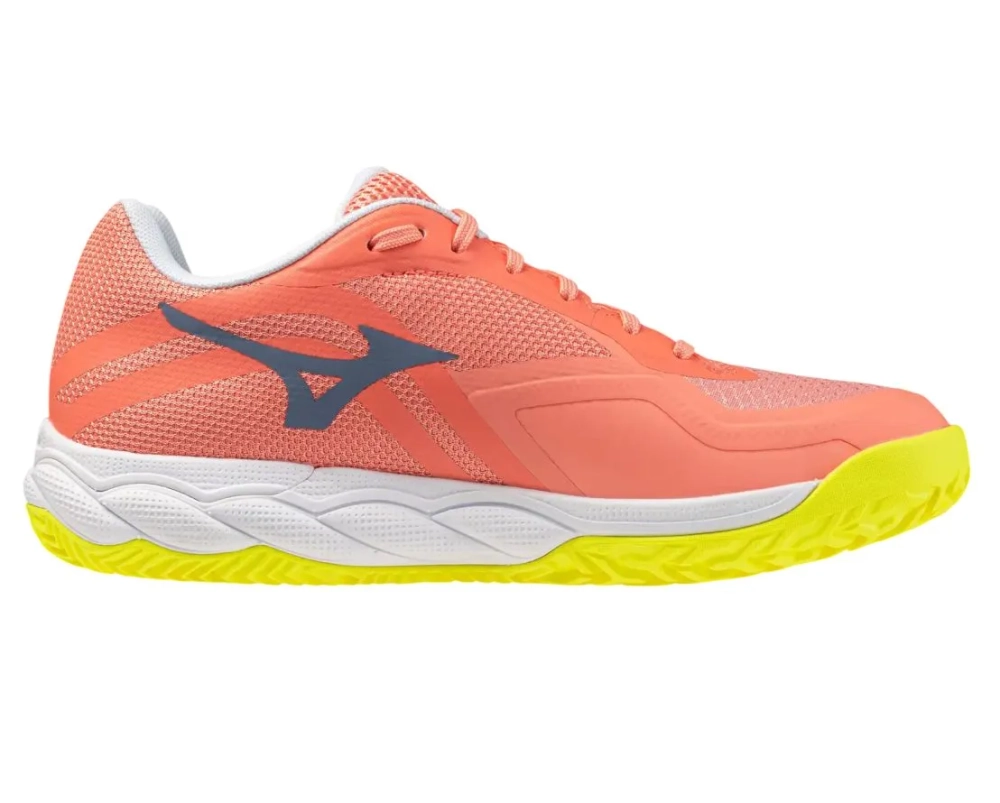 Женские кроссовки для padel Mizuno Wave Enforce Court 2 Padel - desert flower/wild wind/yellow jasper