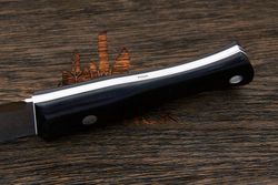 Нож туристический Beaver knife Bird&Trout XXXL, клинок 112мм, сталь PGK, рукоять микарта чёрная-Б