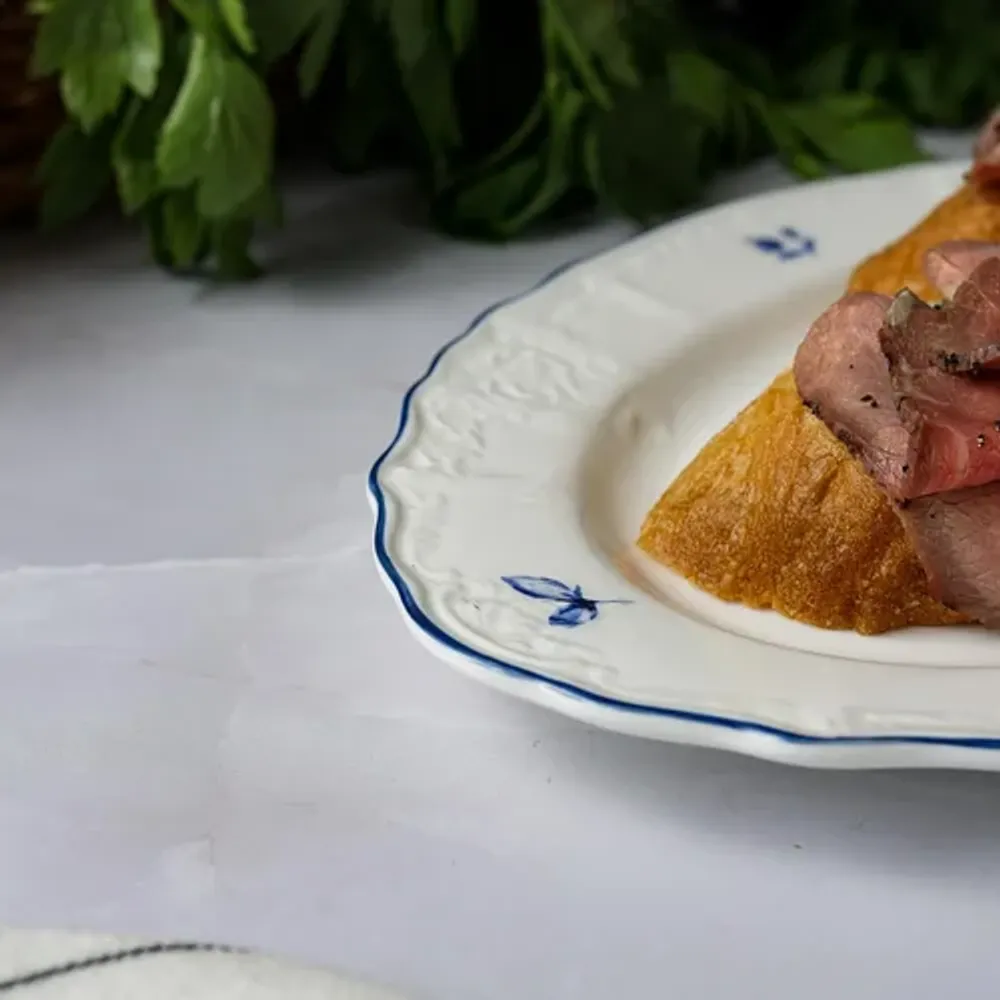 Блюдо овальное 25,2*16,1 см h2,1 см Blue Flower P.L. Proff Cuisine [1]