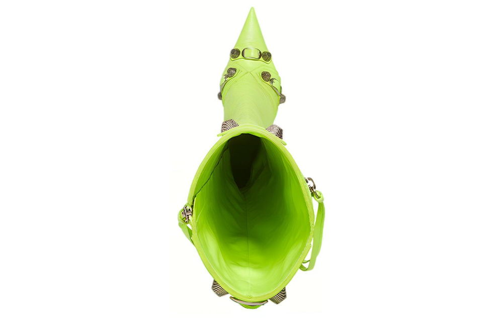 Balenciaga Women"s Cagole 90mm Boot "Neon Yellow"