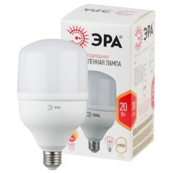 Лампа светодиодная POWER ЭРА STD LED T80-20W-2700-E27 20Вт колoкол теплый белый свет Е27 | Лампы cветодиодные POWER