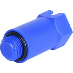 Пробка STOUT НР 1/2" синяя длинная 33857