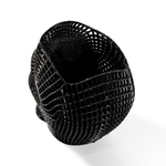 Подставка для карандашей, конфетница, череп-сетка, 3D печать, черная