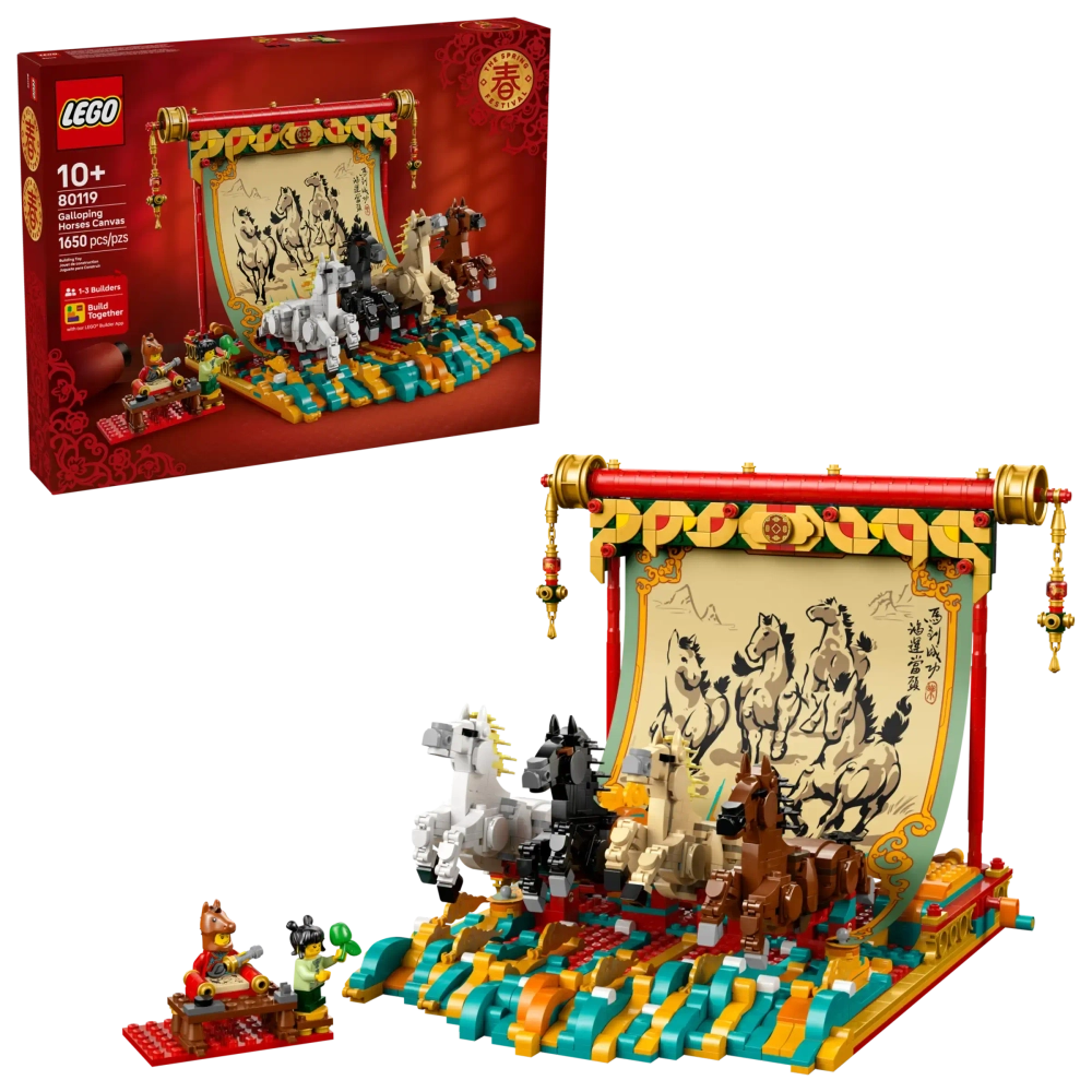Конструктор LEGO 80119 Galloping Horses Canvas