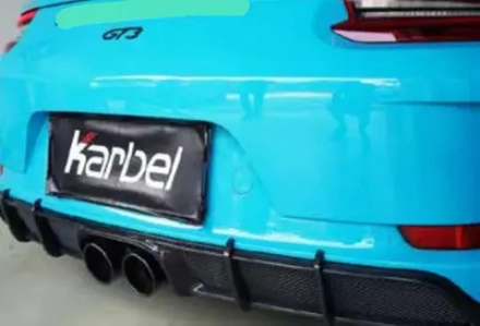 Карбоновый задний диффузор KARBEL для PORSCHE 911 991.2 GT3 2015–2020