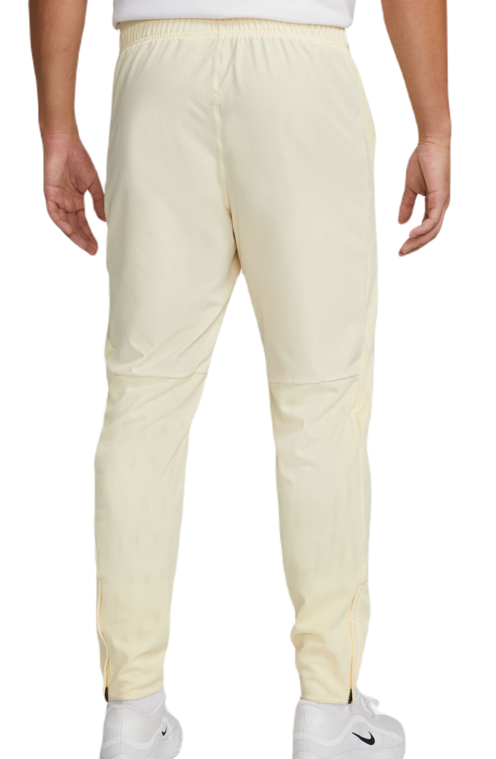 Мужские теннисные штаны Nike Court Advantage Trousers - alabaster/black