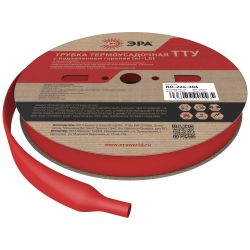 Термоусадочная трубка ЭРА NO-224-306 ТТУ нг-LS 12/6 красная рулон 100 м | Электротовары
