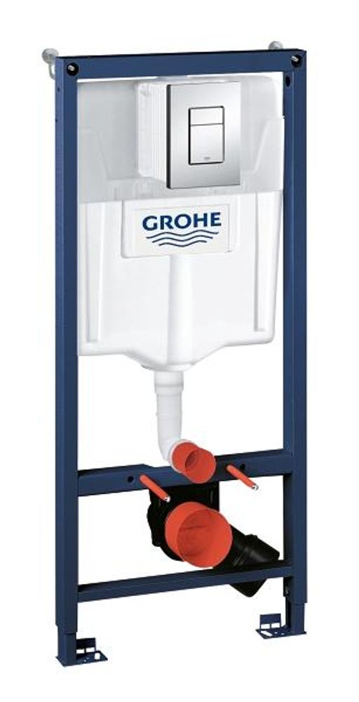 Grohe Rapid SL инсталляция для унитаза 3 в 1, с клавишей Skate Cosmopolitan, хром