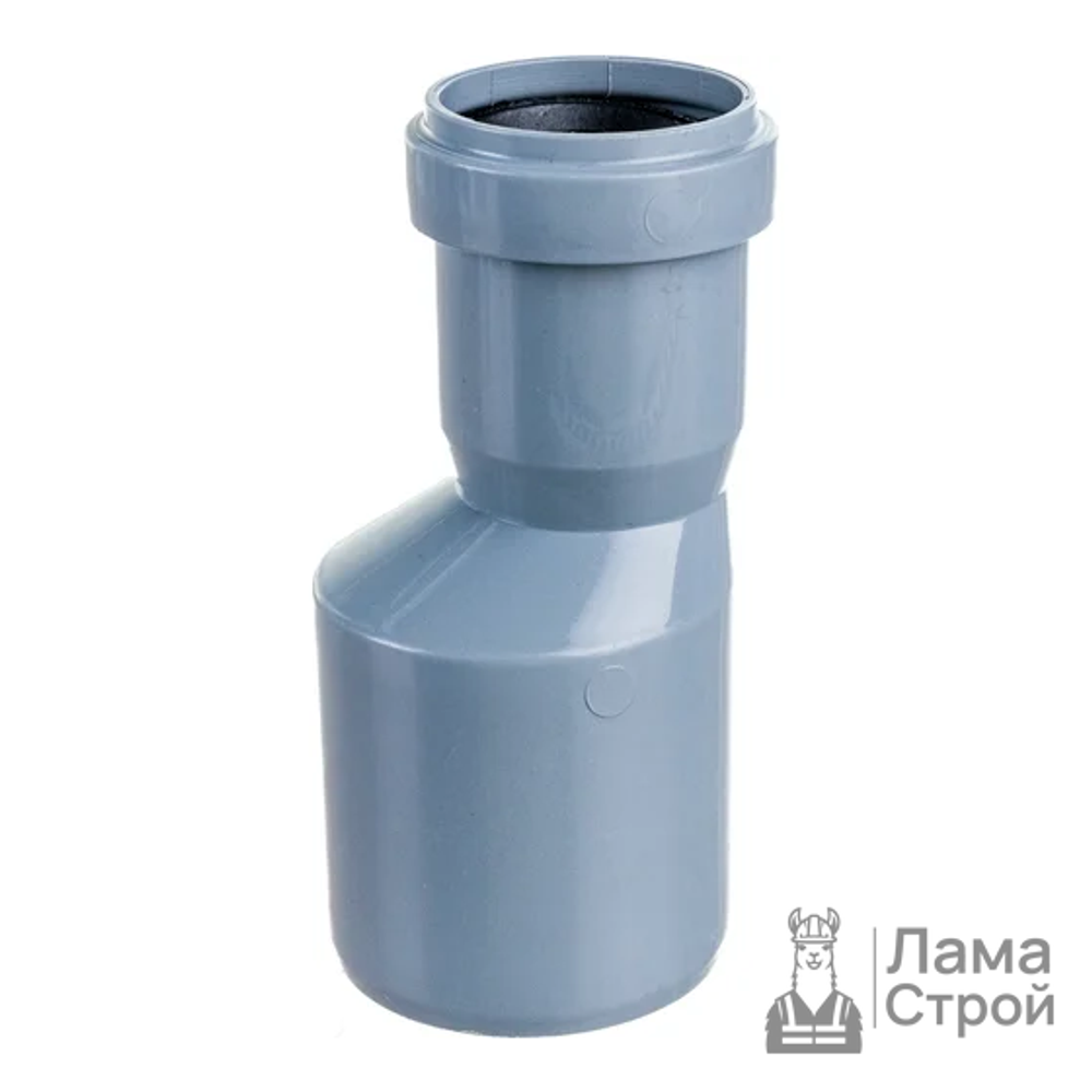 Переход ПВХ 50 × 32 эксцентрический безнапорный серый