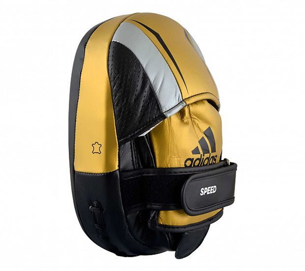 Лапы Speed 550 Micro Air Focus Mitt черно-золото-серебристые adiSP550FM