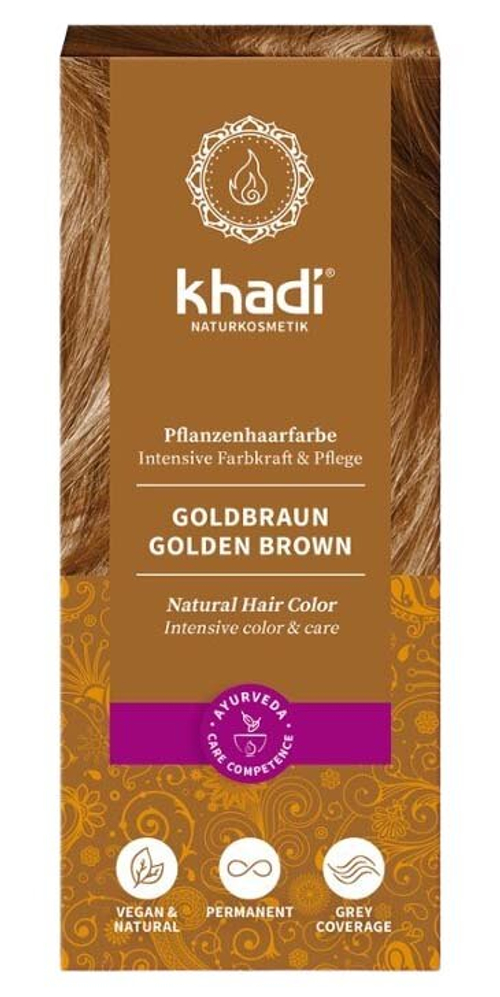 Цвет волос Хади: золотисто-коричневый Khadi, 100 гр
