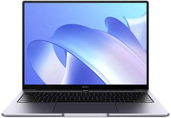 Ноутбук Huawei MateBook 14 53012NVL AMD Ryzen 5 5500U, 2.1 GHz - 4.0 GHz, 16384 Mb, 14" 2160х1440, 512 Gb SSD, DVD нет, AMD Radeon Graphics, Windows 10 Home, серый