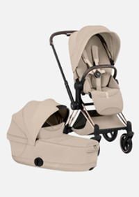 Cybex Детская коляска Priam Style Rosegold 2 в 1 цвет Cozy Beige
