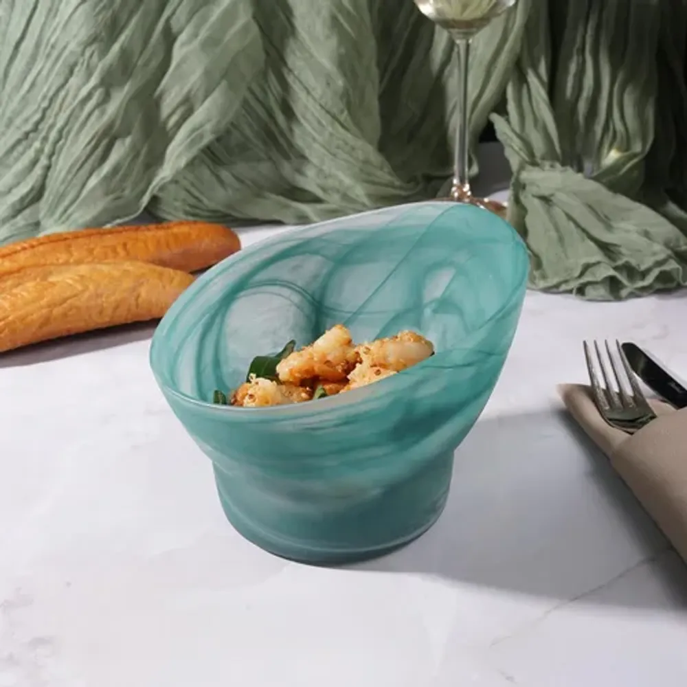 Салатник 600 мл d 15 см h11 см Green Sky косой конус матовое стекло P.L. Proff Cuisine [4]