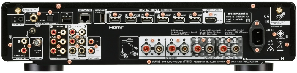 Интегральный усилитель Marantz Stereo 70s, black