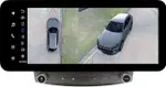 Магнитола для Lexus IS250 XE20 2005-2013 (ШГУ монохром, рамка с крутилками) - Teyes LUX ONE 360 монитор 12.3" 2K QLED на Android 10, Быстрая, CarPlay, 4G SIM-слот, 4 камеры в комплекте