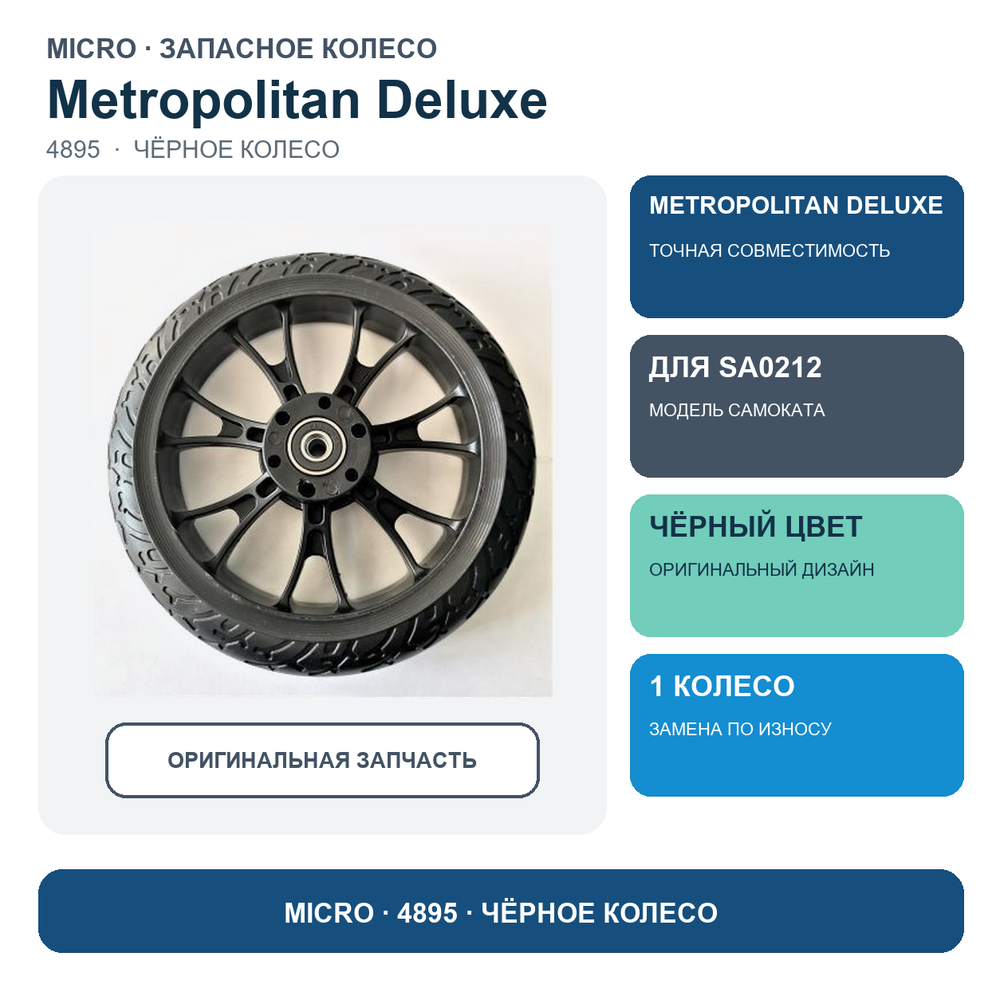 Колесо черное для Metropolitan Deluxe