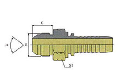 Фитинг DN 08 JIC (Ш) 9/16
